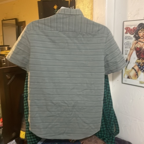 Original Penguin (heritage slim fit) casual button down, green, collared shirt. - Picture 5 of 8